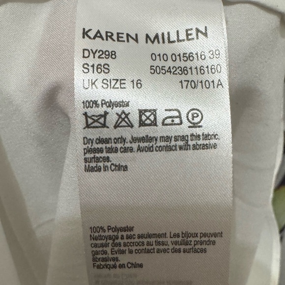 Karen Millen Orchid Floral Halter Maxi Dress Size 12 - Picture 6 of 6